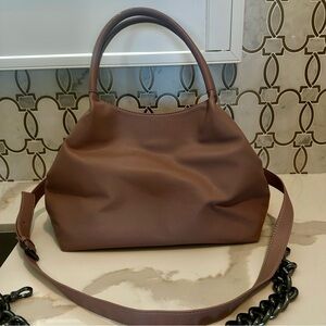 Deux Lux handbag large excellent condition mauve pink (extra chain strap)